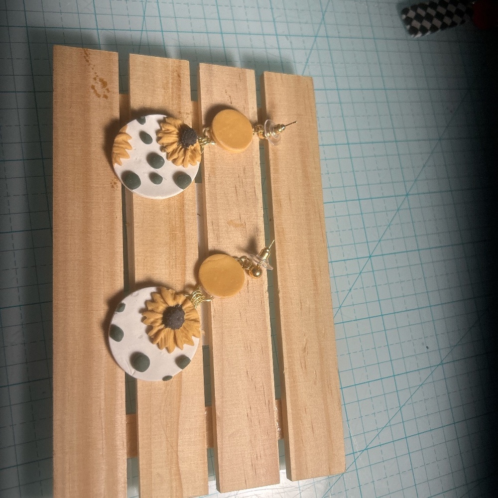 Sunflower earrings